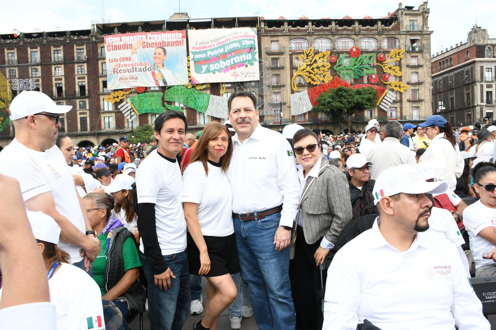 Asamblea informativa de la presidenta Claudia Sheinbaum Pardo en el Zócalo de la Ciudad de México 